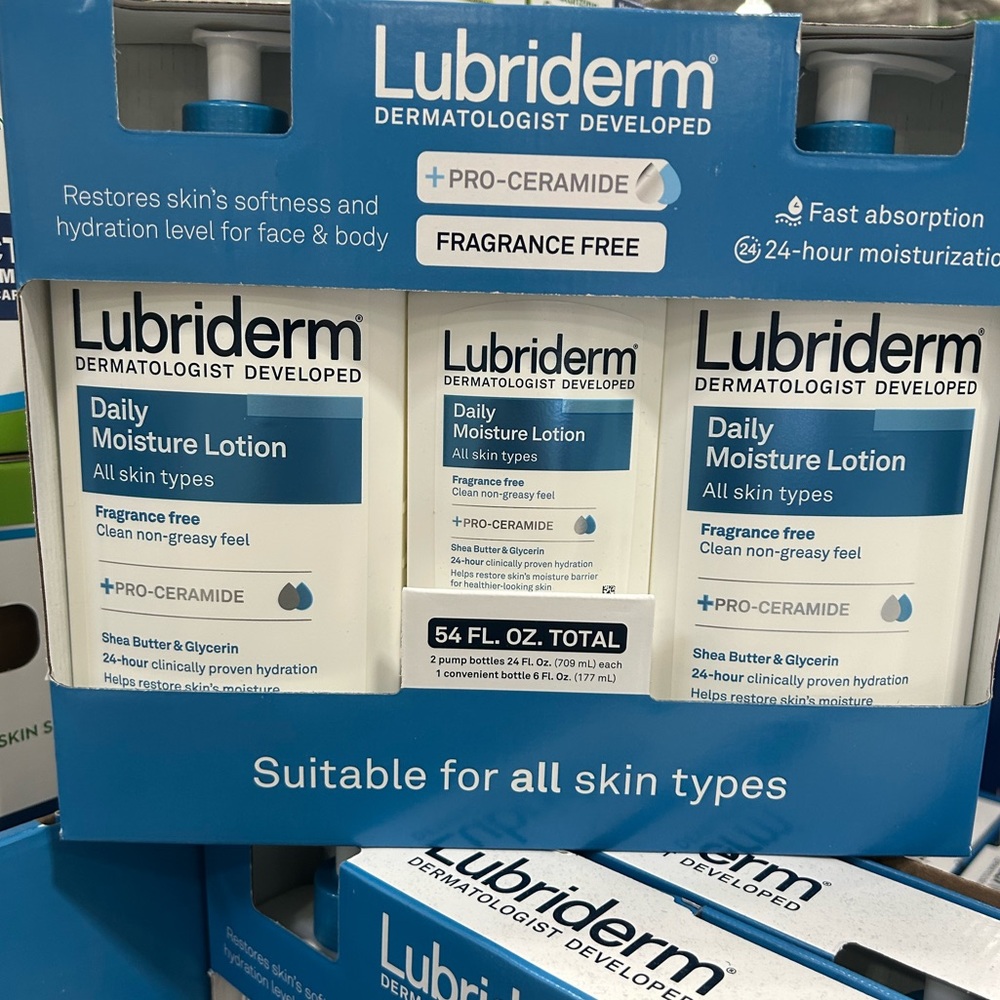 Lubriderm Dermatologist Daily Moisture Lotion for Normal to Dry Skin 3 Pack